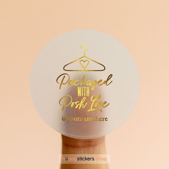 Packaged with Posh Love! Stickers & Labels with your custom text - Picture 13 of 17